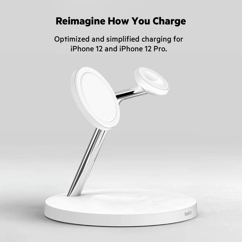 Belkin 15W MagSafe 3-in-1 Fast Wireless Charger Belkin 15W MagSafe 3-in-1 Fast Wireless Charger